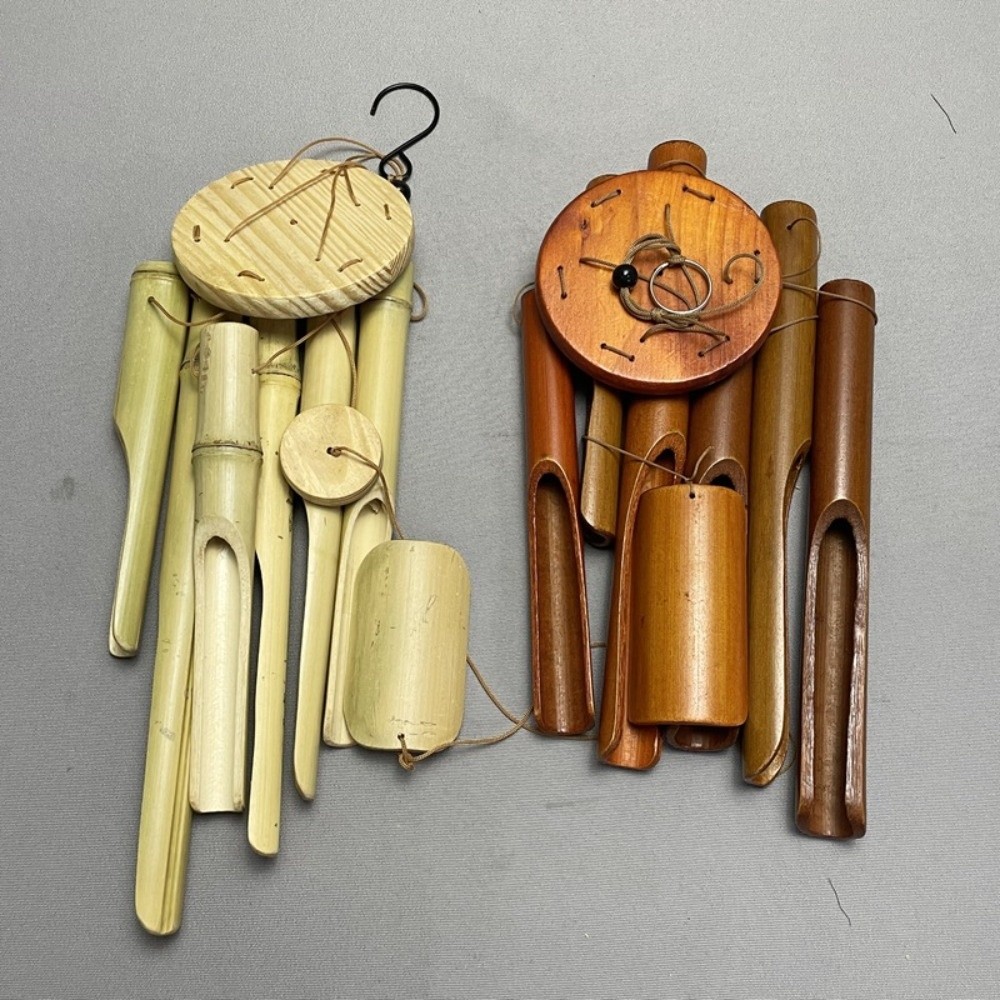 Art Craft Youtube - Retro 6 Buizen Bamboe Windgong Handgemaakt