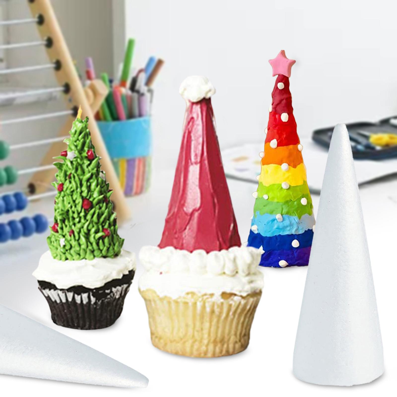Art Craft Christmas Tree - 30 stuks schuimkegels voor knutselwerk, schuimboomkegels