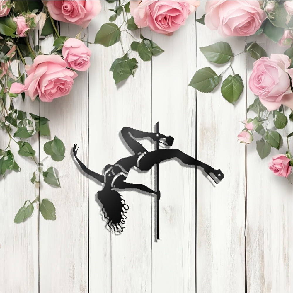 Art Craft Club - CIFBUY Metalen wandkunst Draaddanser Silhouet Ijzer