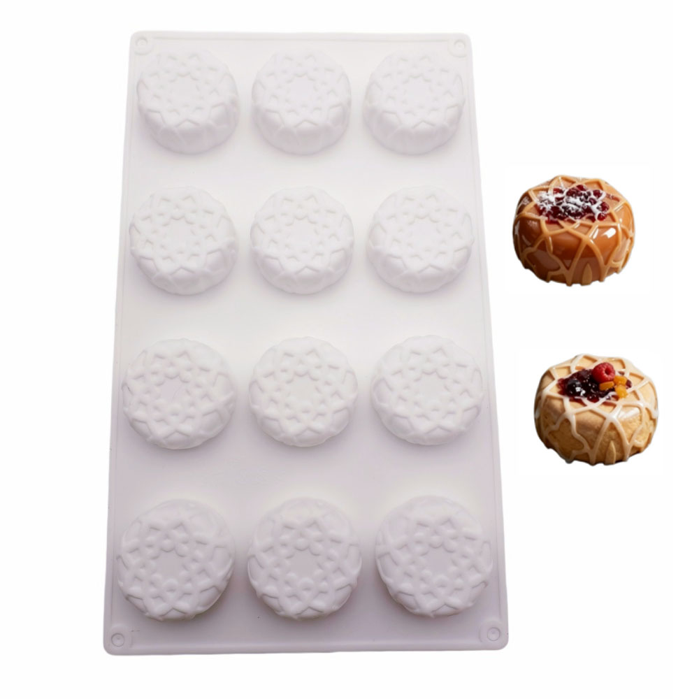 Art Craft Ice Cream - Nieuwe aanwinst ronde mesh-vormige siliconen mousse