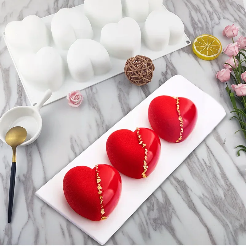 Art Craft Ice Cream - Nieuwe 8-raster holte liefde hartvorm cakevorm