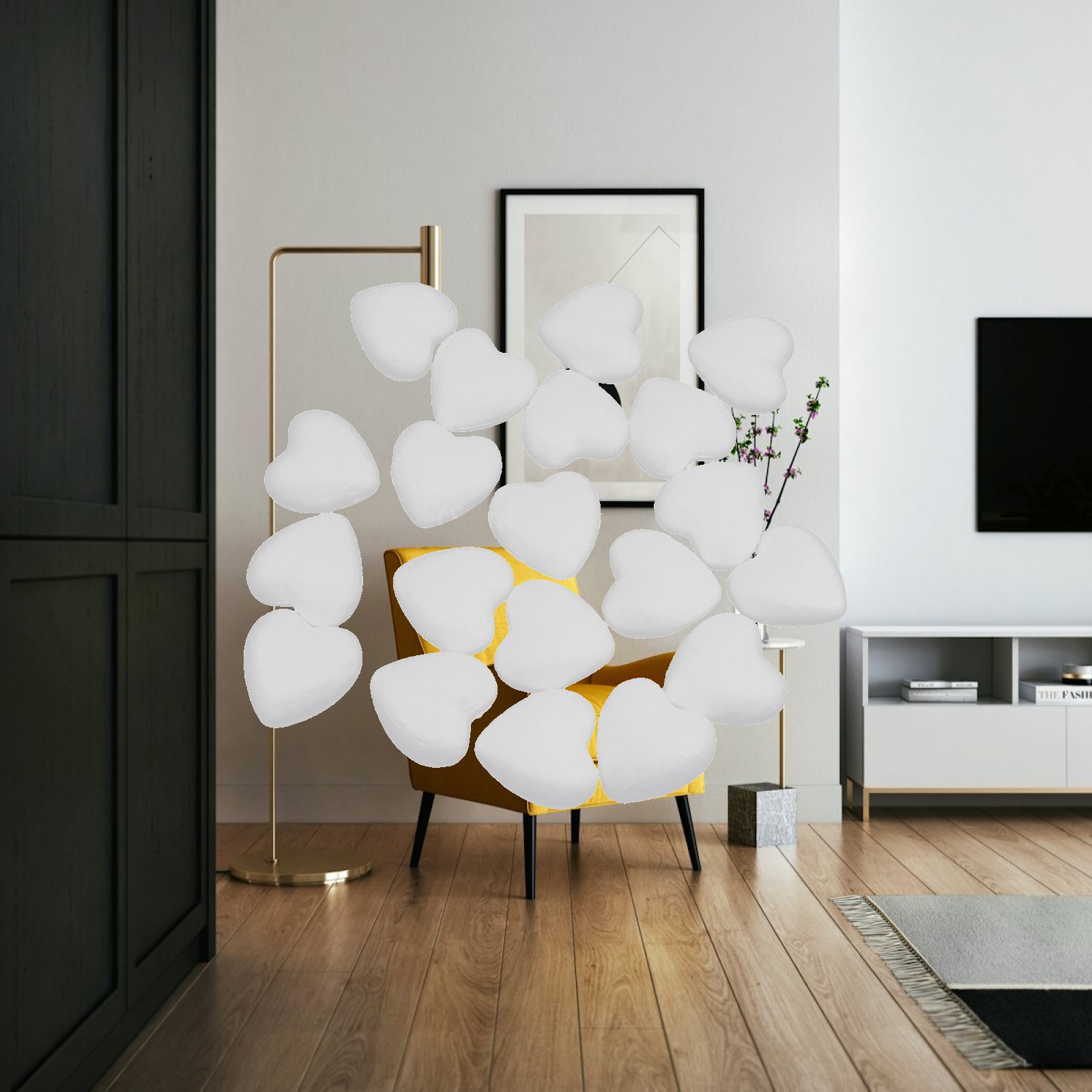 Art Craft Activities - Foam Craft hartvormige polystyreenballen, kunstbenodigdheden voor
