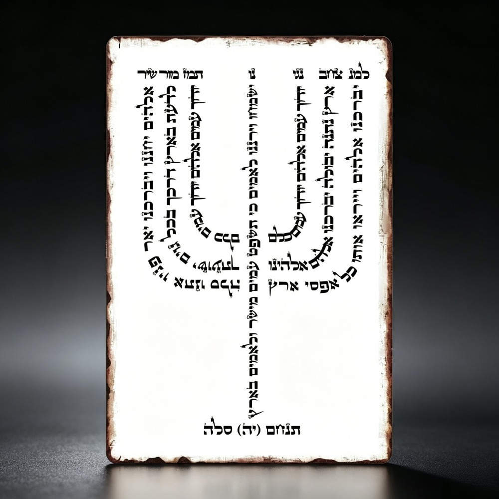 Art & Craft Paper Ideas - CIFBUY Vintage Hebreeuws YHVH Aluminium Wanddecoratie