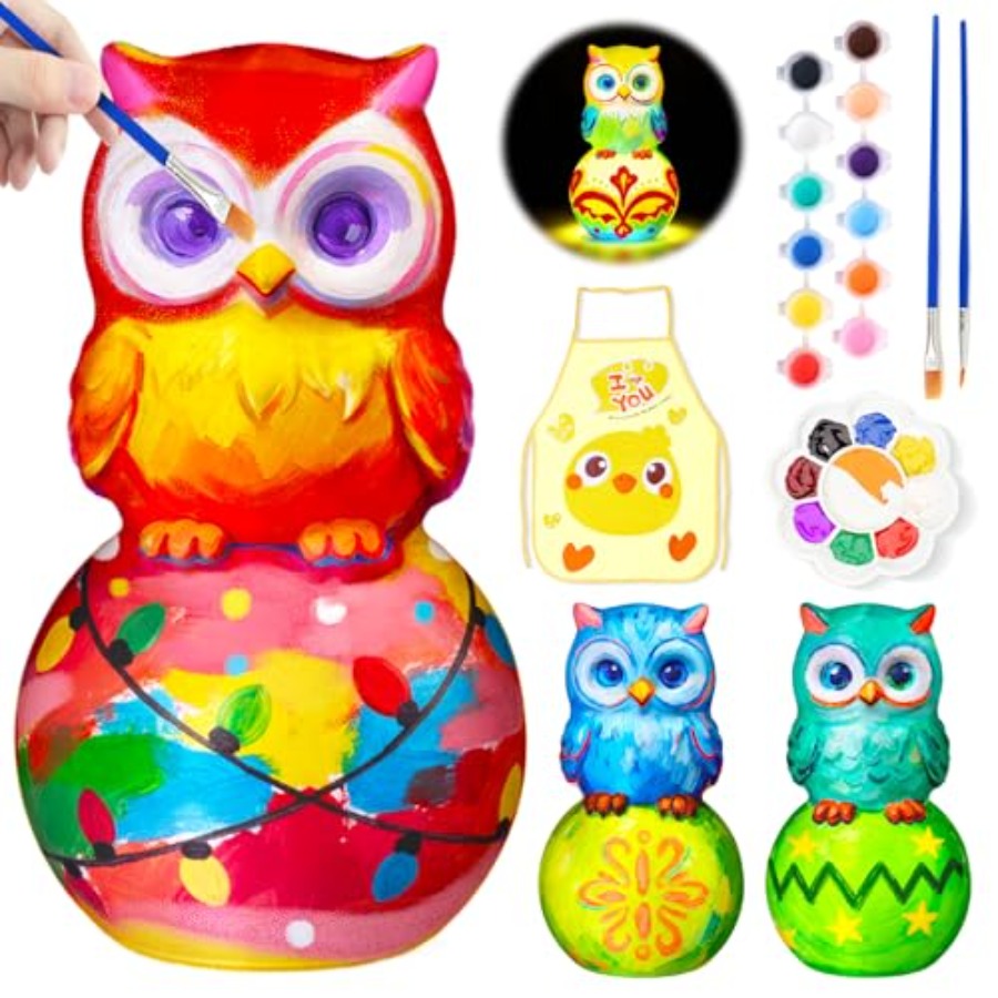 Art Craft Kit - Schilder Je Eigen Lamp Set, Knutselwerk