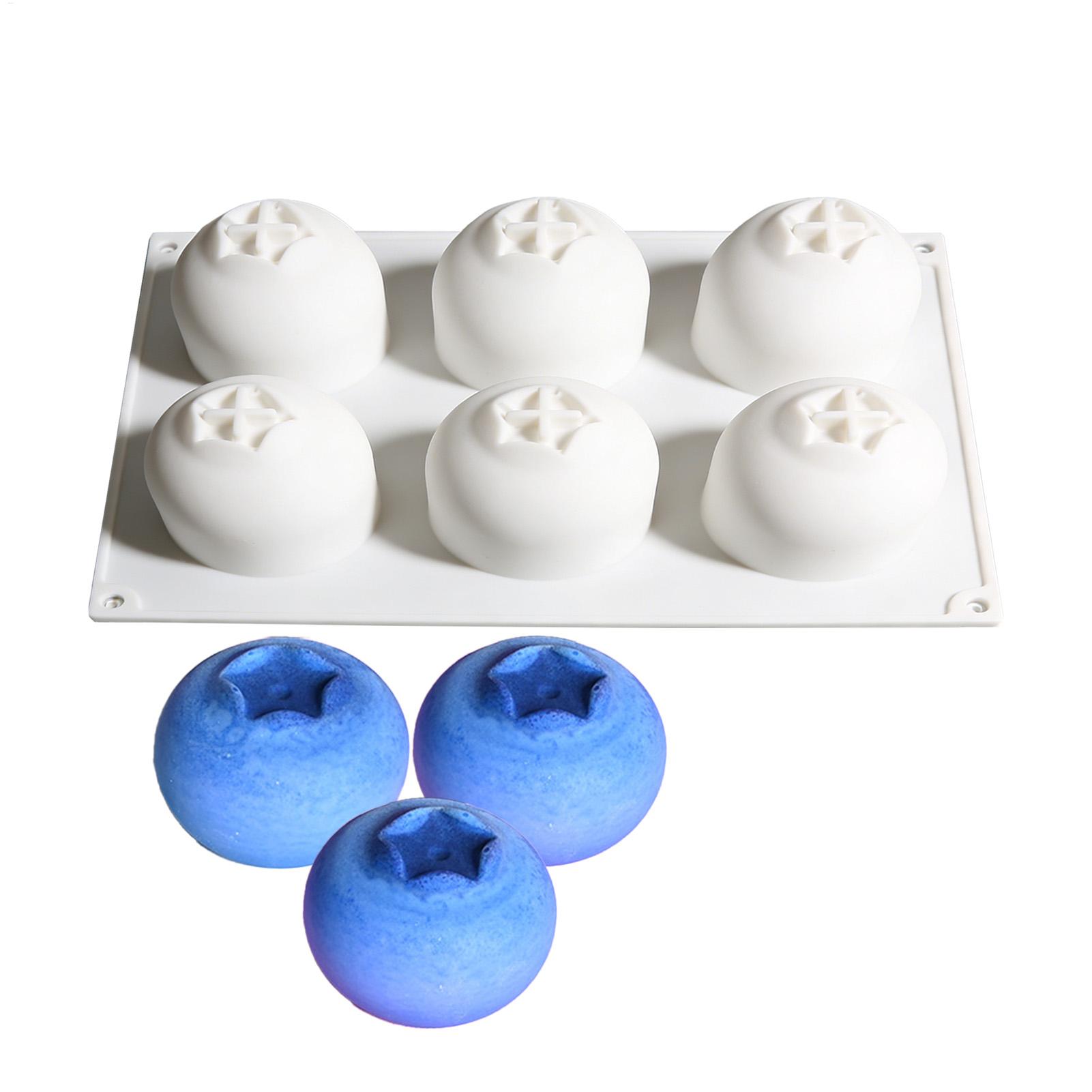 Art Craft Ice Cream - 6-delige siliconen bakvorm voor blauwe bessen