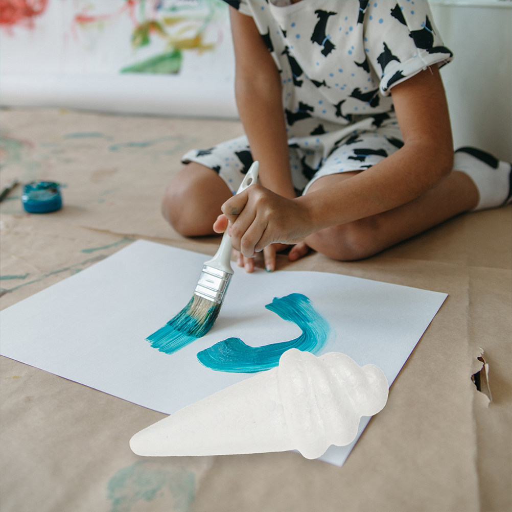 Art Craft Ice Cream - 8 stuks onafgewerkte ijsjes-schuimmodellen met zacht