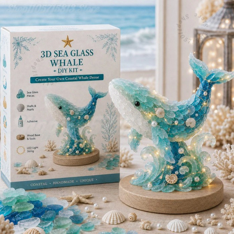 Art Craft Kit - Kerst DIY Zee Glas Ambachtelijke Set