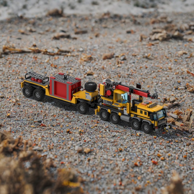 Art And Craft Jungle - 604-delige MOC City Jungle Cargo Truck