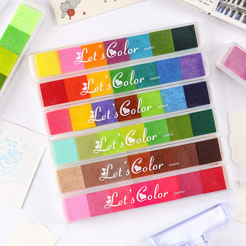 Art Craft Activities - Leuke mixkleurige stempelkussen voor school schilderen