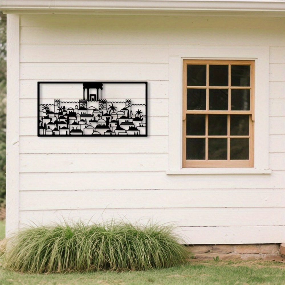 Art & Craft Paper Ideas - CIFBUY Metalen wandkunst Jeruzalem muurschildering standbeeld