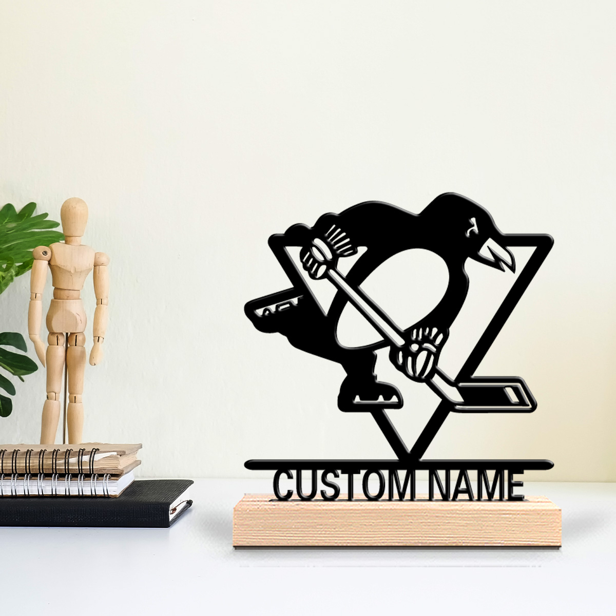 1 stuk ijshockeyclub metalen b - Art Craft Club recensie en prijs