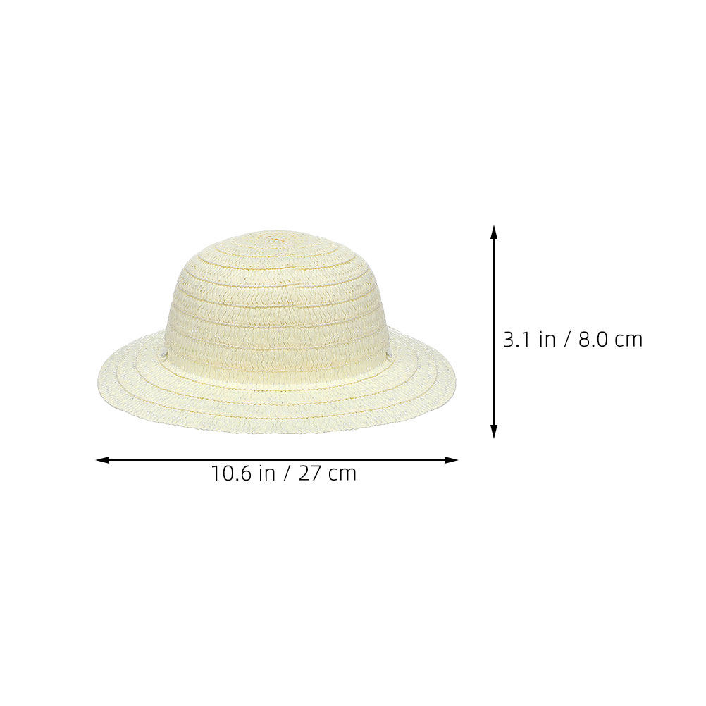 8 stuks witte DIY strohoeden v - Art Craft Painting recensie en prijs