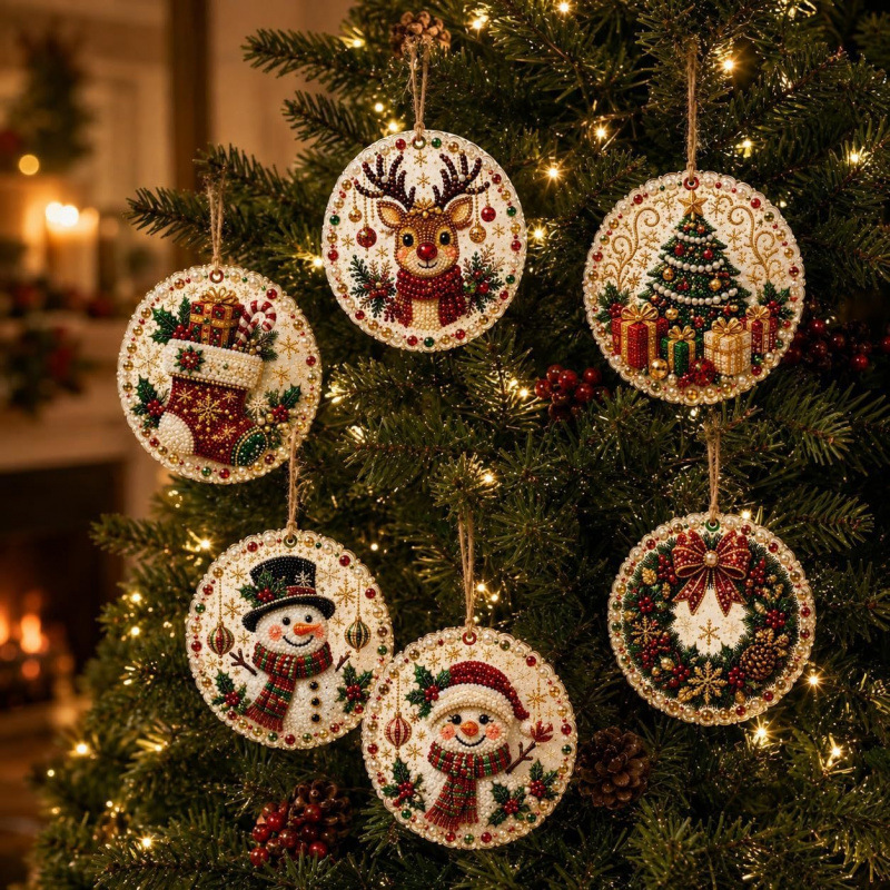 6-delige DIY diamant schilders - Art Craft Christmas Tree recensie en prijs