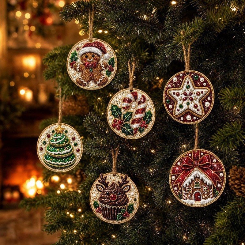 6-delige DIY diamant schilders - Art Craft Christmas Tree recensie en prijs