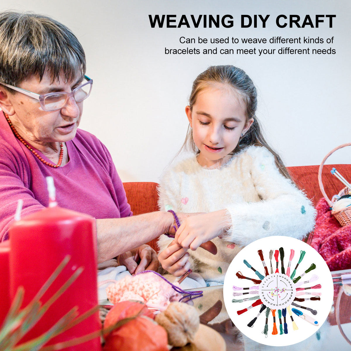 1 set ronde weefset armbandmak - Art Craft Kit recensie en prijs