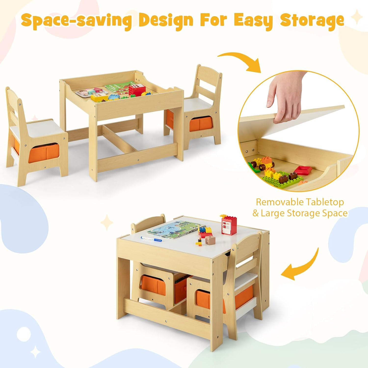 Kindertafel- en stoelenset, 3- - Art Craft Toddler recensie en prijs