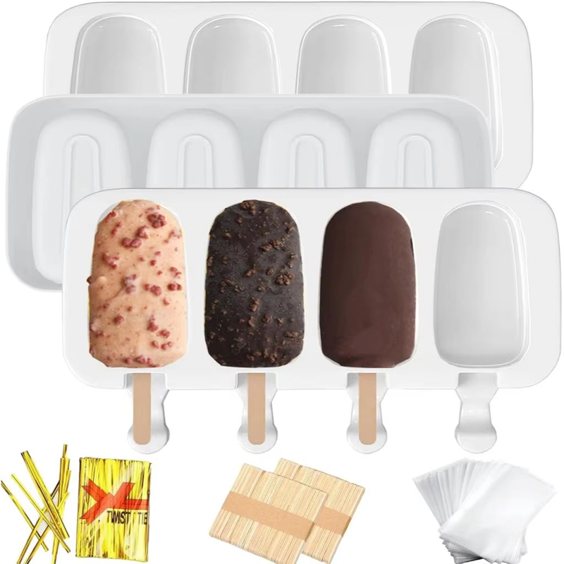 4-delige grote siliconen ijslo - Art Craft Ice Cream recensie en prijs