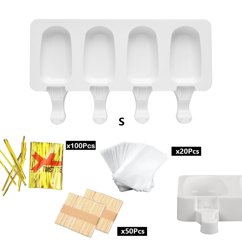 4-delige grote siliconen ijslo - Art Craft Ice Cream recensie en prijs