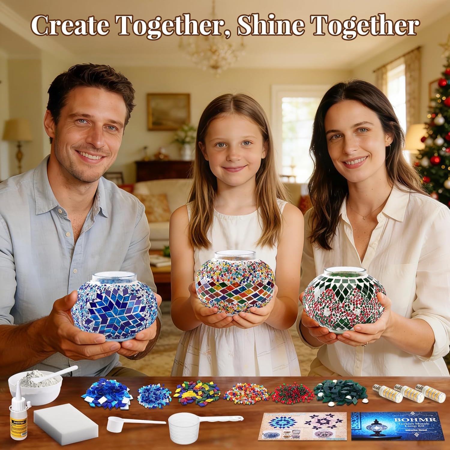 DIY 3-delige Turkse mozaïeklam - Art Craft Kit recensie en prijs