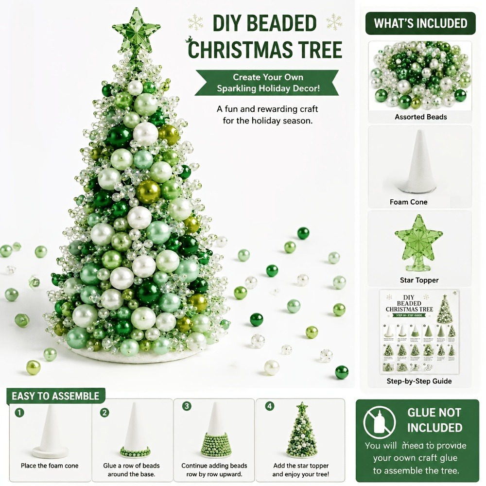 DIY Kerstboomset met kralen, h - Art Craft Christmas Tree recensie en prijs