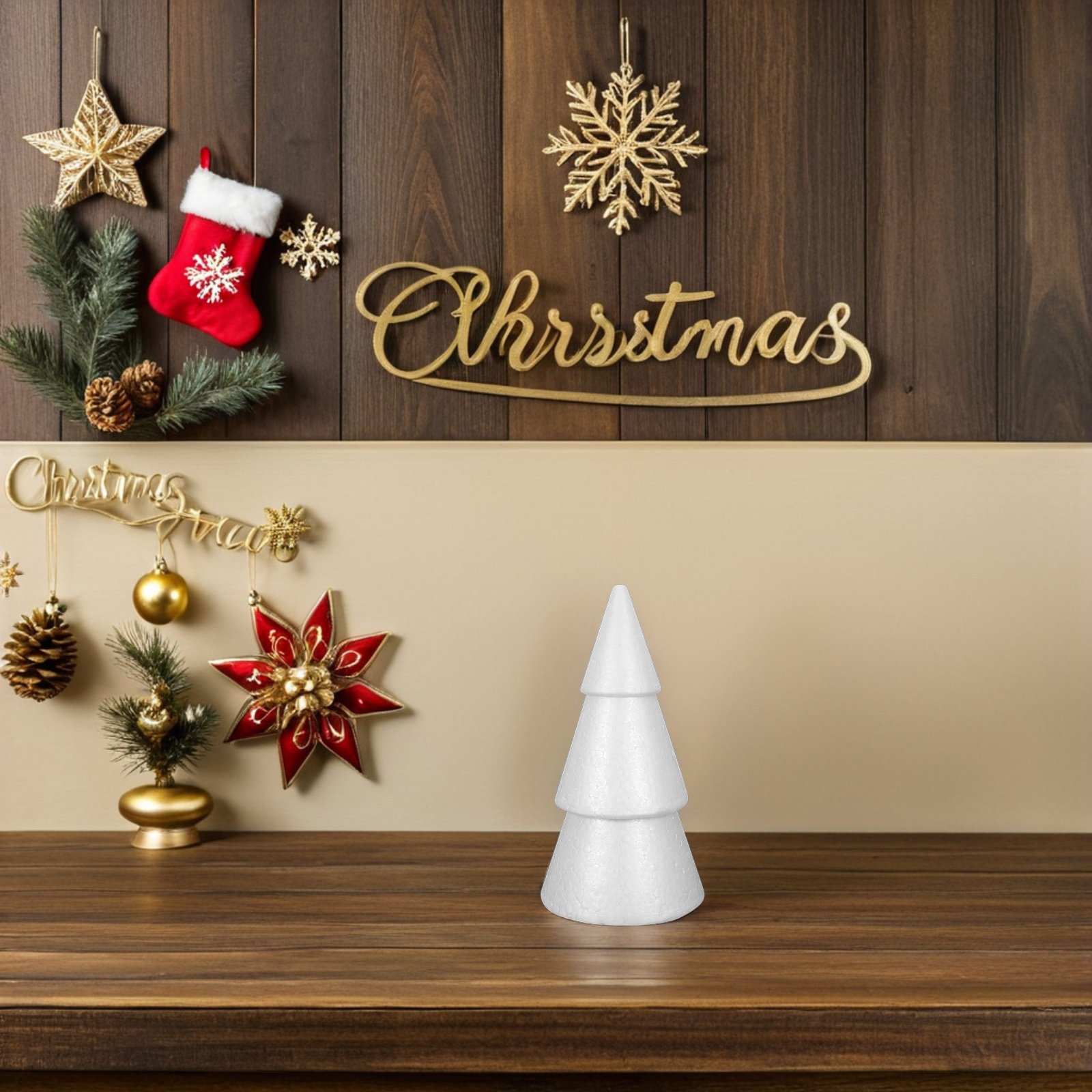 6 stuks kerstboom schuimkegels - Art Craft Christmas Tree recensie en prijs