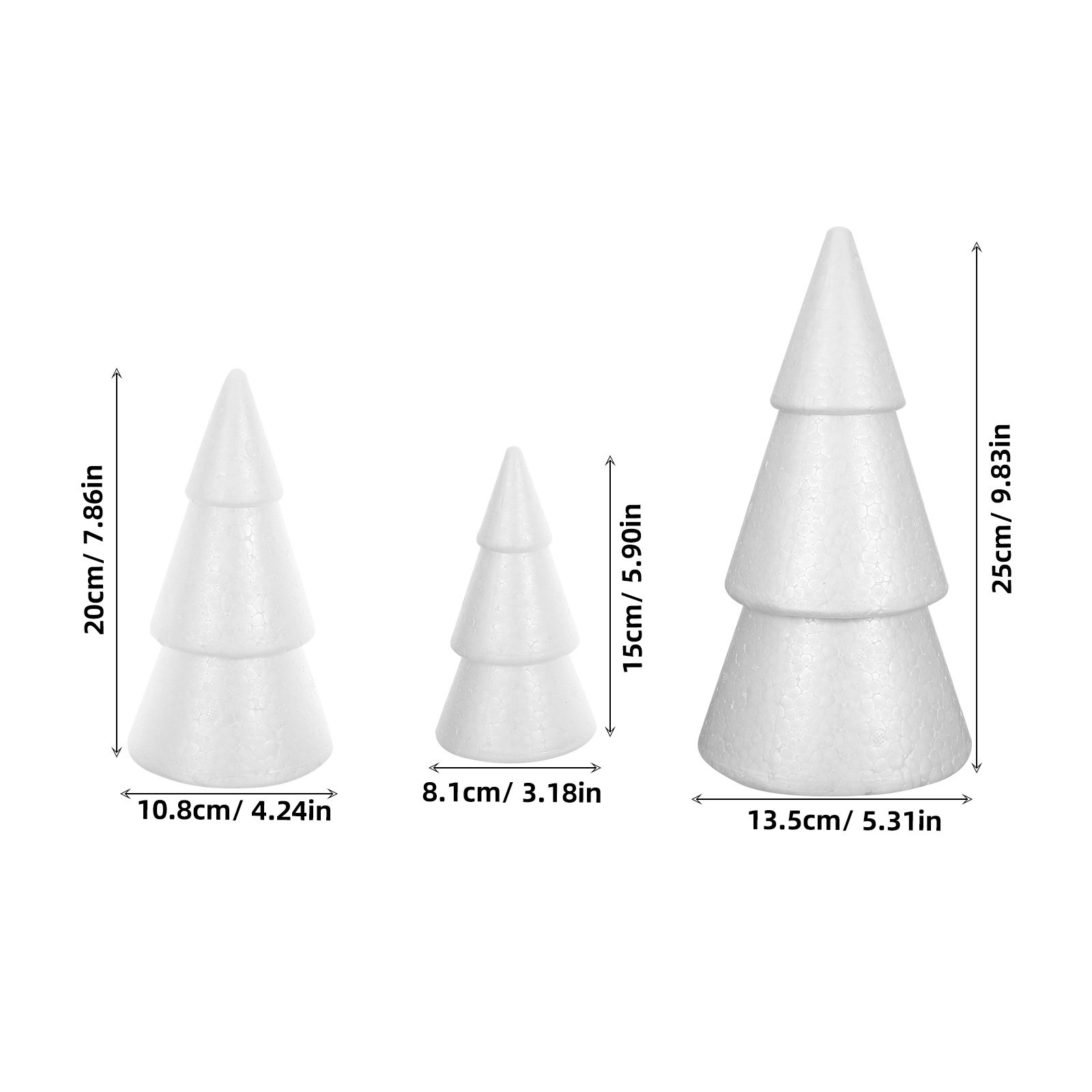 6 stuks kerstboom schuimkegels - Art Craft Christmas Tree recensie en prijs