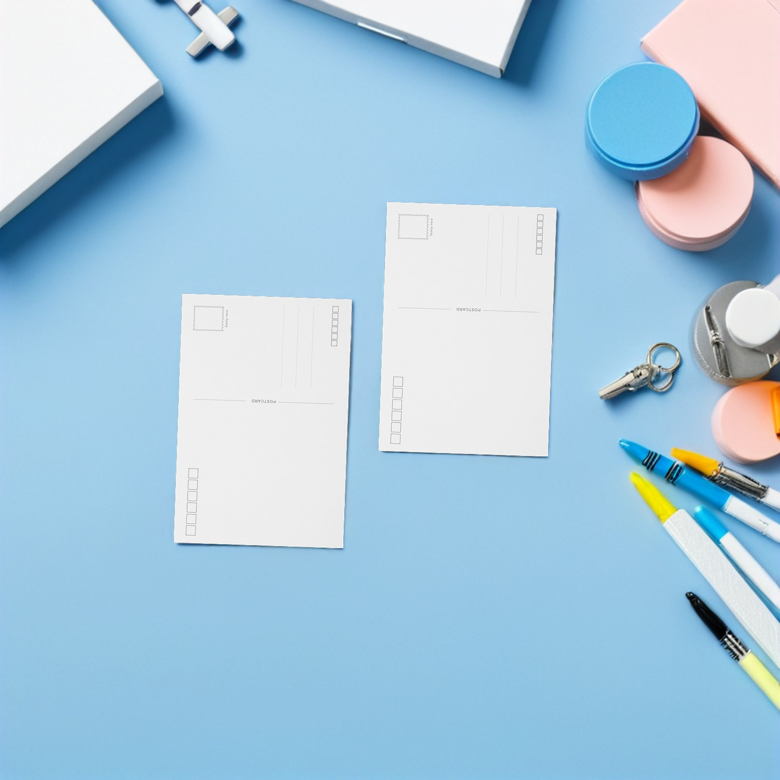 Lege postkaarten van bruin kra - Art Craft With Paper recensie en prijs