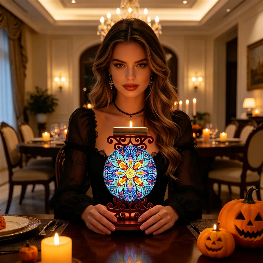 Bloemenkaarsenhouder Halloween - Art Craft Kit recensie en prijs