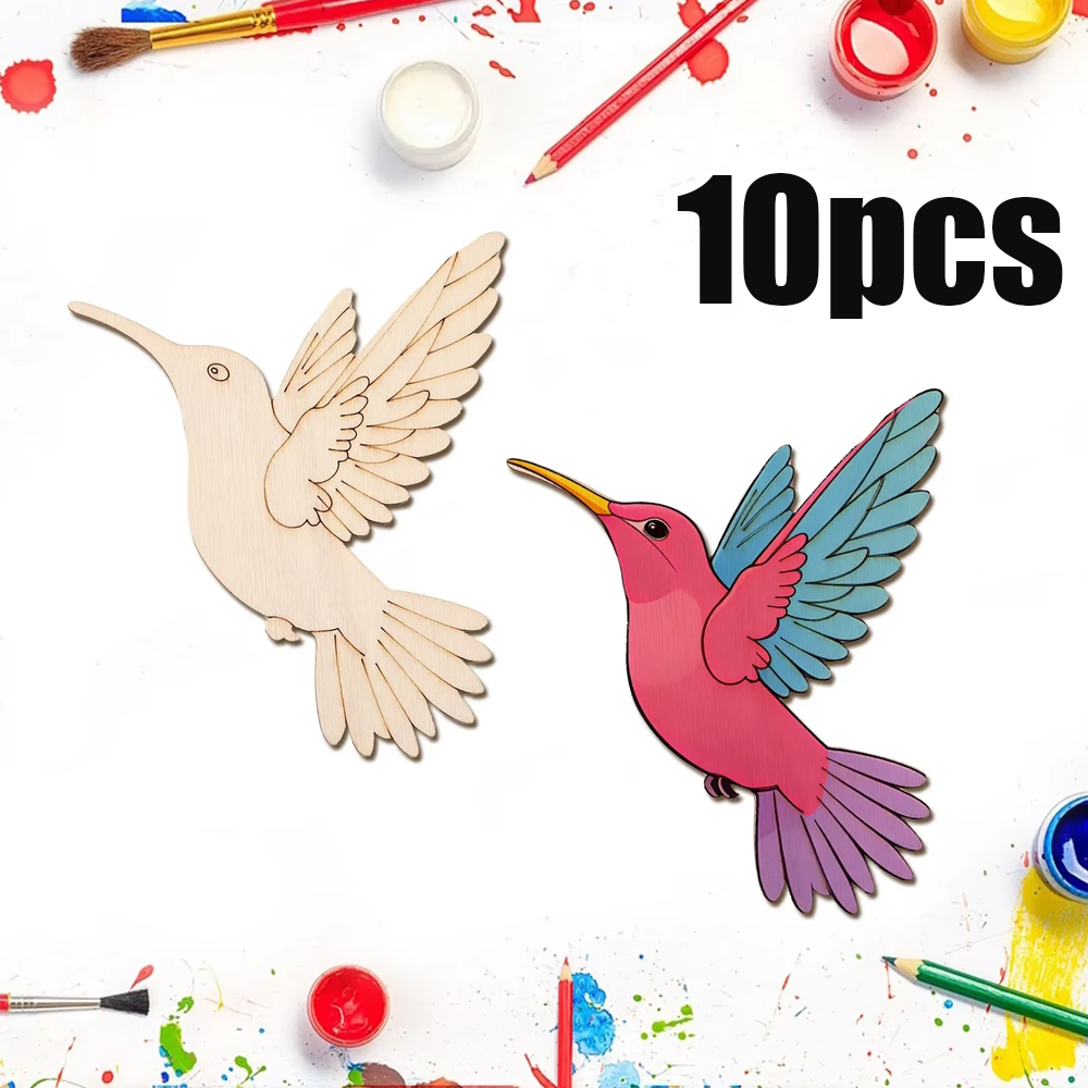 10 stuks onafgewerkte houten d - Art Craft Painting recensie en prijs