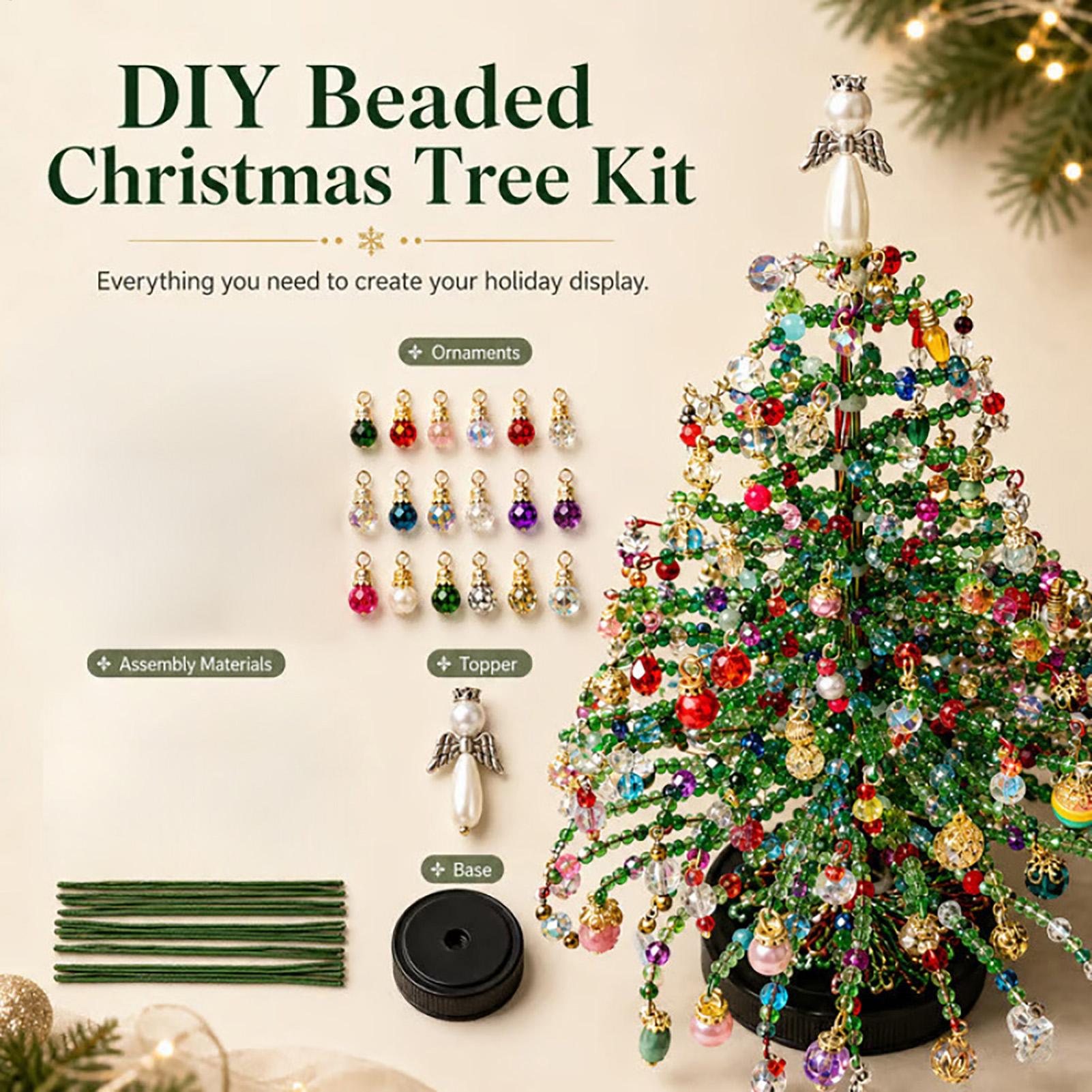 Miniatuur kralenkerstboom-set  - Art Craft Christmas Tree recensie en prijs