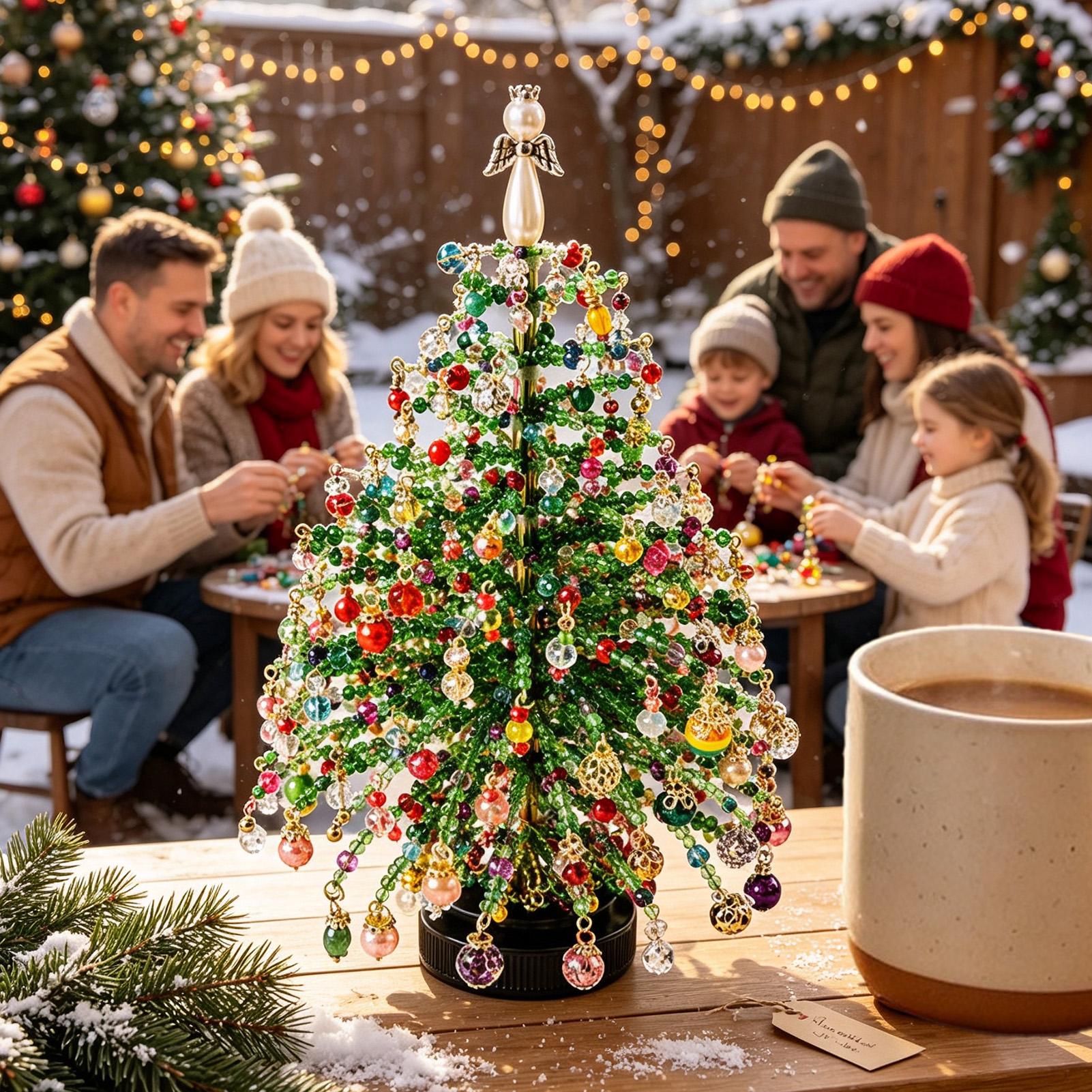 Miniatuur kralenkerstboom-set  - Art Craft Christmas Tree recensie en prijs