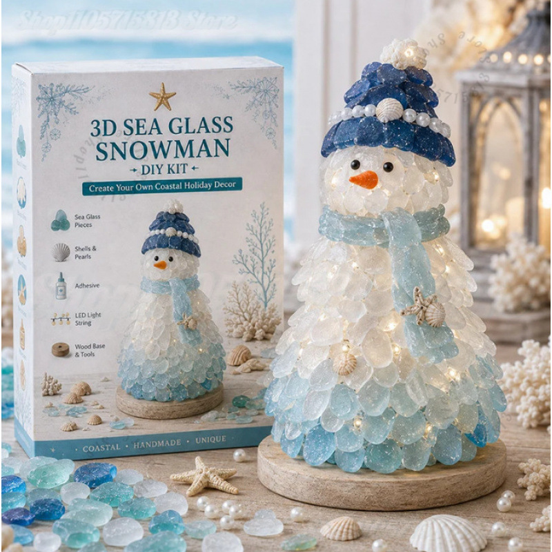 Kerst DIY Zee Glas Ambachtelij - Art Craft Kit recensie en prijs