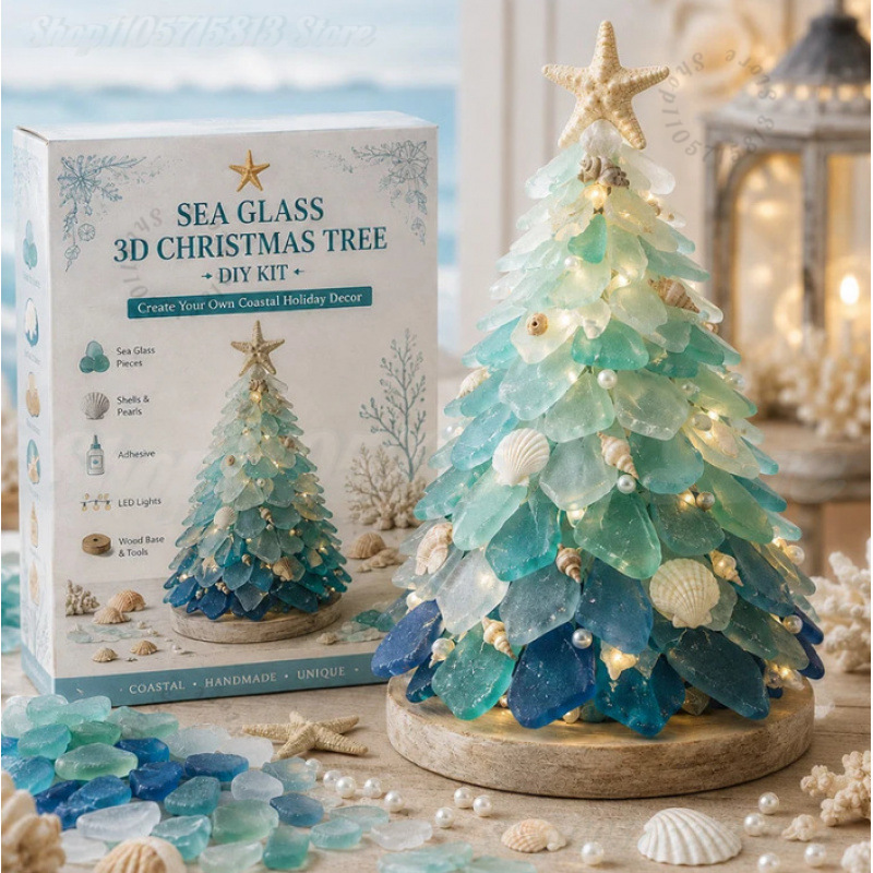 Kerst DIY Zee Glas Ambachtelij - Art Craft Kit recensie en prijs