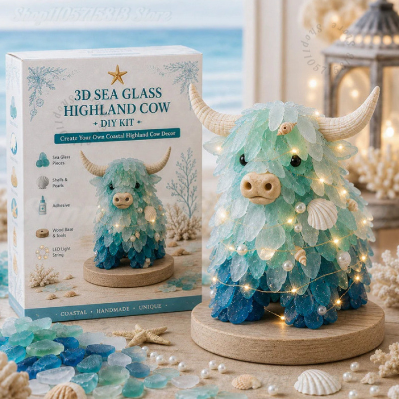 Kerst DIY Zee Glas Ambachtelij - Art Craft Kit recensie en prijs