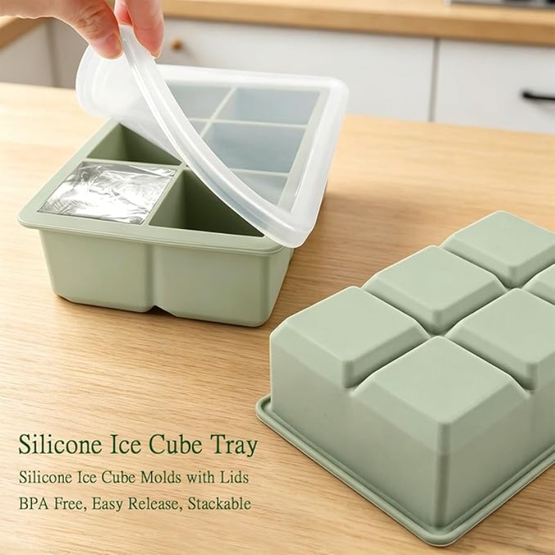 Silicone ijsblokjesvorm, 6 gro - Art Craft Ice Cream recensie en prijs