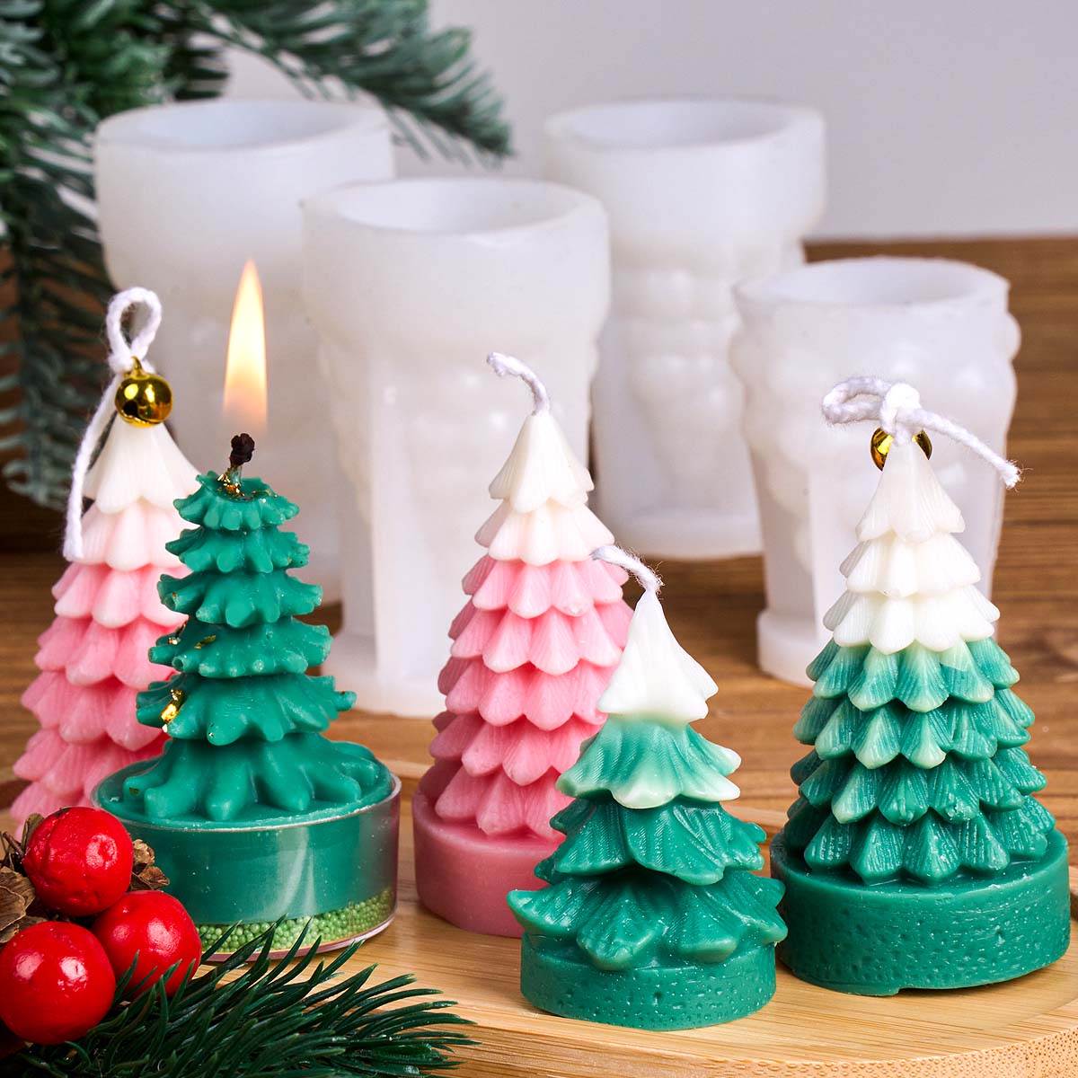 3D Kerstboom Siliconen Kaars S - Art Craft Christmas Tree recensie en prijs