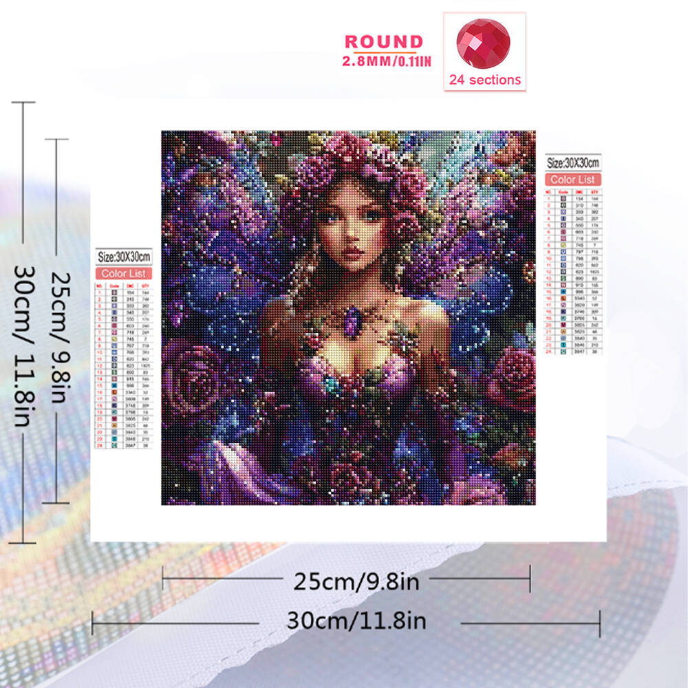 5D DIY diamantmozaïek vrouwenp - Art Craft Butterfly recensie en prijs
