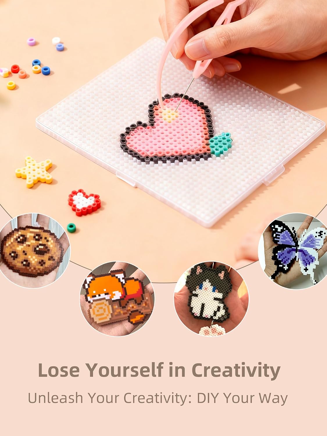 Fuse Beads Kit-Easy DIY-96 kle - Art Craft Kit recensie en prijs