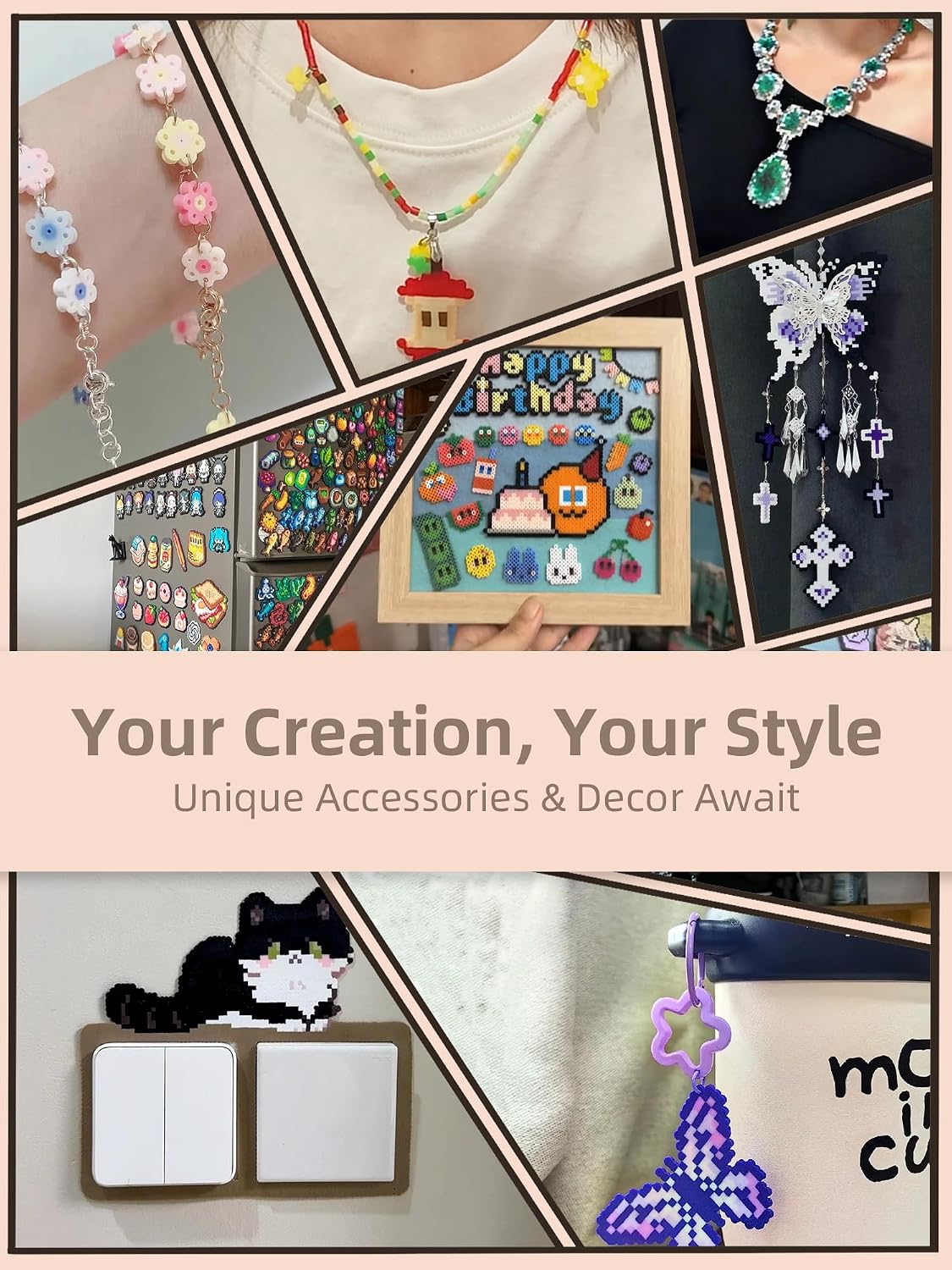 Fuse Beads Kit-Easy DIY-96 kle - Art Craft Kit recensie en prijs